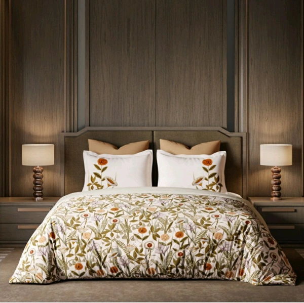 Ddecor King Size Cotton Bedsheets - 2.74 M X 2.74 M