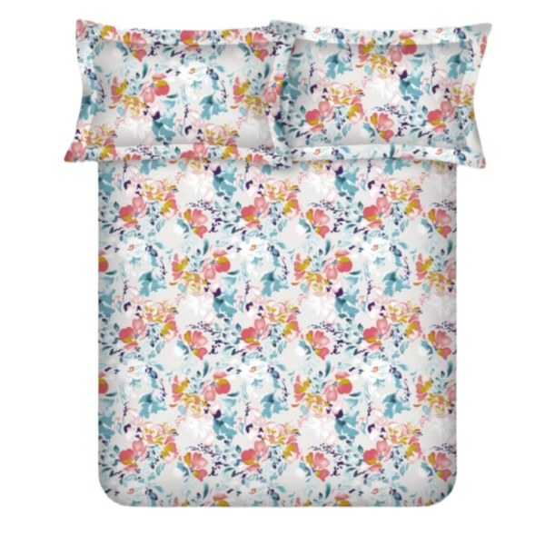 Bombay Dyeing King size Cotton Bedsheets - 2.74 M X 2.74 M, Design A