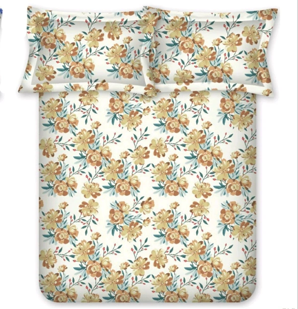 Bombay Dyeing Bed sheet King size Cotton Bedsheets - 2.74 M X 2.74 M