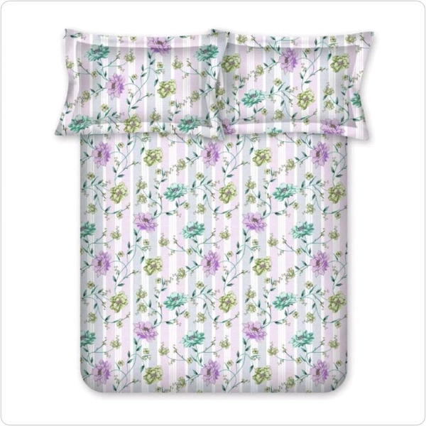 Bombay Dyeing Double bed Cotton Bedsheets - 2.24 M X 2.54 M