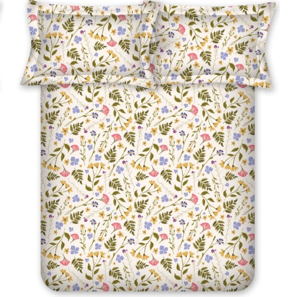 Bombay Dyeing Double bed Cotton Bedsheets - 2.24 M X 2.54 M