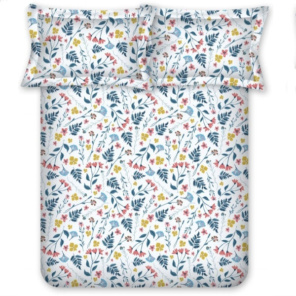 Bombay Dyeing Double bed Cotton Bedsheets - 2.24 M X 2.54 M