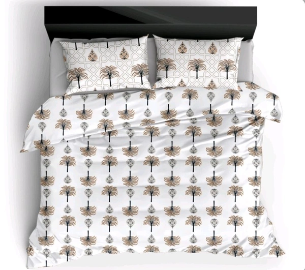 2 Single Cotton Bedsheets 60" X 100" With 2 Pillow Covers - 1.50 M X 2.54 M - 2pc