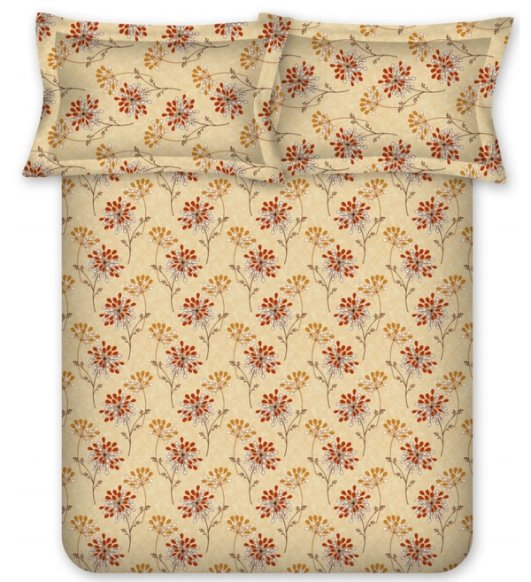 Bombay Dyeing Single Bed Cotton Bedsheets - 1.50 M X 2.24 M, Design A