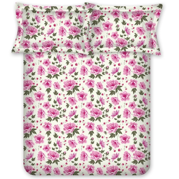 Bombay Dyeing Single Bed Cotton Bedsheets - 1.50 M X 2.24 M, Design A
