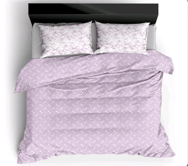 2 Single Cotton Bedsheets 60" X 100" With 2 Pillow Covers - 1.50 M X 2.54 M - 2pc