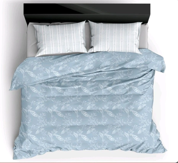 2 Single Cotton Bedsheets 60" X 100" With 2 Pillow Covers - 1.50 M X 2.54 M - 2pc