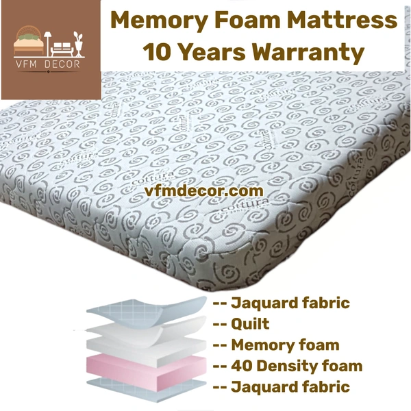 Memory Foam Mattress 6 Inch Orthopedic Foam Mattress - 78 X 72, 6 Inch Thickness