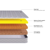 Kurlon Ortho Magic Mattress 7 Inch Memory Foam Coir Mattress Kurlon - 78 X 30, 7 Inch Thickness