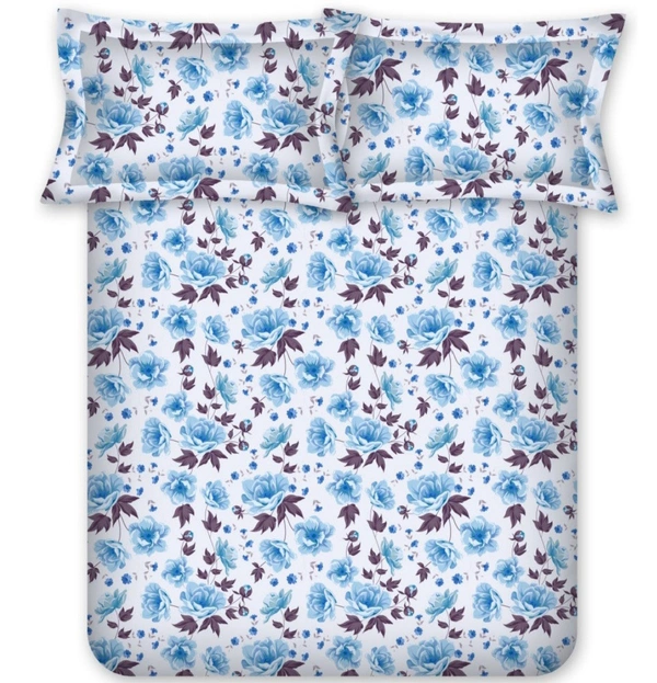 Bombay Dyeing Single Bed Cotton Bedsheets - 1.50 M X 2.24 M, Design C