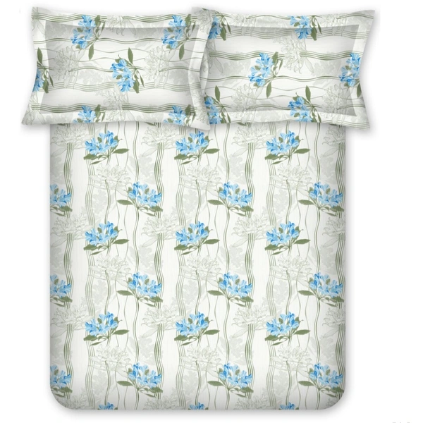 Bombay Dyeing Single Bed Cotton Bedsheets - 1.50 M X 2.24 M, Design C