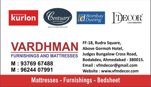 Sleepwell / Kurlon Mattress In Ahmedabad India At Best price at Bodakdev Near Sg Highway Thaltej Bopal Call 9624407991 - Sleepwell Mattress