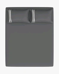 Portico Bedsheet King Size Light Grey Plain Bedsheet Heavy Tc 108 X 108 Inch - 2.74 M X 2.74 M