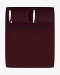 Portico Bedsheet King Size Maroon Plain Bedsheet Heavy Tc 108 X 108 Inch - 2.74 M X 2.74 M