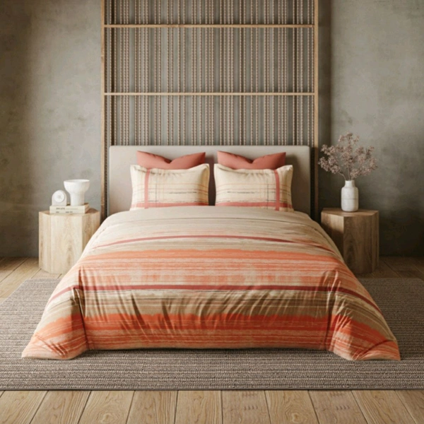 Ddecor Super King Size Bedsheet 10 Feet X 10 Feet With 2 Pillow Covers Cotton Bed Sheet  - 3.00 M X 3.00 M