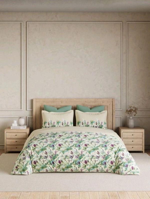 Ddecor Super King Size Bedsheet 10 Feet X 10 Feet With 2 Pillow Covers Cotton Bed Sheet  - 3.00 M X 3.00 M