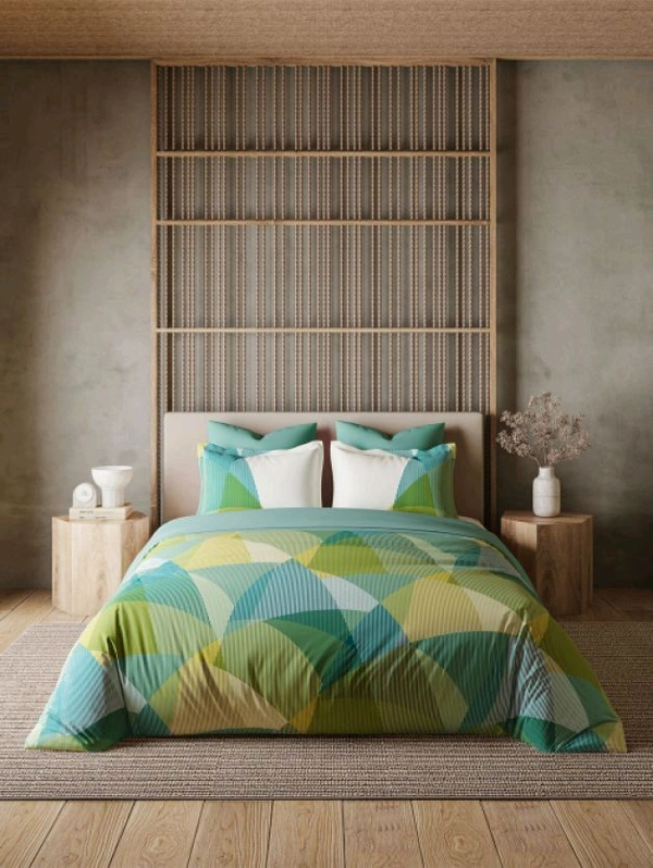 Ddecor Super King Size Bedsheet 120 Inch X 120 Inch With 2 Pillow Covers Cotton Bed Sheet  - 3.00 M X 3.00 M