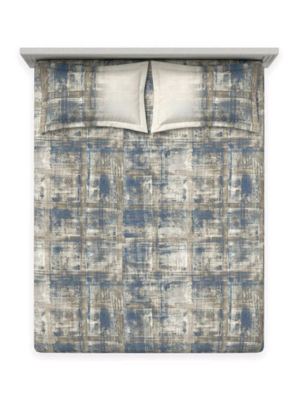 Ddecor Super King Size Bedsheet 120 Inch X 120 Inch With 2 Pillow Covers Cotton Bed Sheet  - 3.00 M X 3.00 M