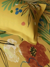 Ddecor Super King Size Bedsheet 120 Inch X 120 Inch With 2 Pillow Covers Cotton Bed Sheet  - 3.00 M X 3.00 M