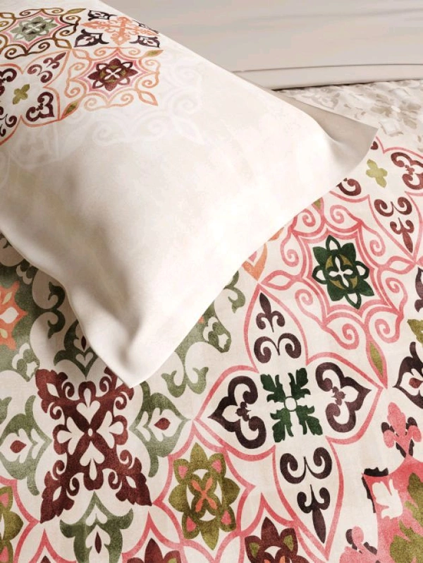Ddecor King Size Double Bedsheets Cotton 108 Inch X 108 Inch With 2 Pillow Cover  - 2.74 M X 2.74 M