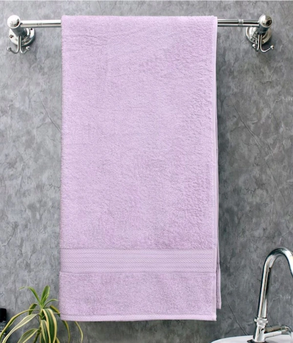 Bombay Dyeing Tulip Cotton Towel Lilac Colour 75 Cm X 150 Cm Large Towel  - 75 Cm X 150 Cm