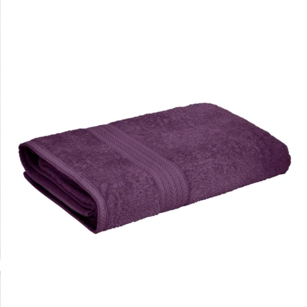 Bombay Dyeing Tulip Cotton Towel Purple Colour 75 Cm X 150 Cm Large Towel  - 75 Cm X 150 Cm