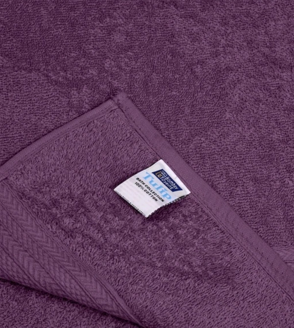 Bombay Dyeing Tulip Cotton Towel Purple Colour 75 Cm X 150 Cm Large Towel  - 75 Cm X 150 Cm