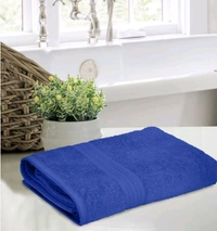 Bombay Dyeing Tulip Cotton Towel Blue Colour 75 Cm X 150 Cm Large Towel  - 75 Cm X 150 Cm