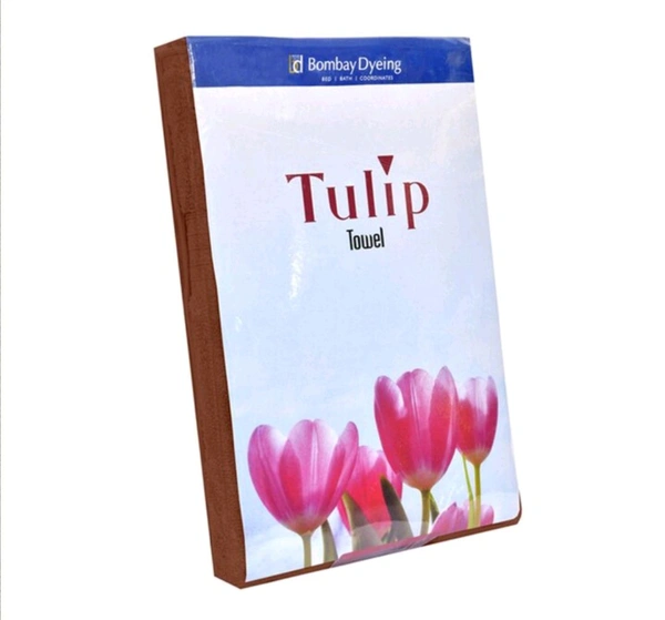 Bombay Dyeing Tulip Cotton Towel Ginger Colour 75 Cm X 150 Cm Large Towel  - 75 Cm X 150 Cm