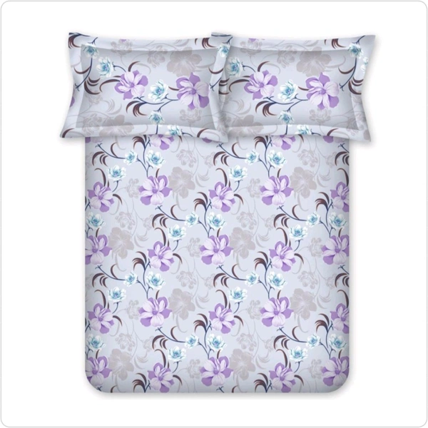 Bombay Dyeing King Size Bedsheet Cotton Bed Sheet 9 Feet X 9 Feet With 2 Pillow Covers - 2.74 M X 2.74 M