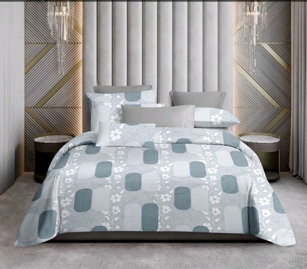 Super King Size Bedsheet 120 X 120 Inch Bed Sheet With 2 Pillow Covers 400 Tc Heavy Premium Quality Smooth Bedsheet  - 3.00 M X 3.00 M
