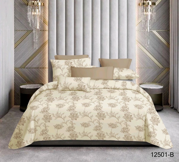 Super King Size Bedsheet 120 X 120 Inch Bed Sheet With 2 Pillow Covers 400 Tc Heavy Premium Quality Smooth Bedsheet  - 3.00 M X 3.00 M