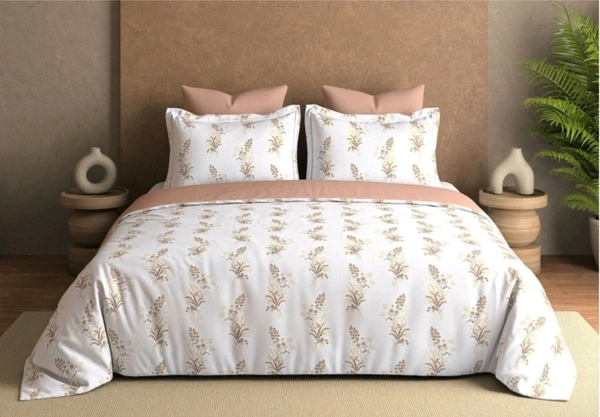 Super King Size Bedsheet 120 X 120 Inch Bed Sheet With 2 Pillow Covers 400 Tc Heavy Premium Quality Smooth Bedsheet  - 3.00 M X 3.00 M
