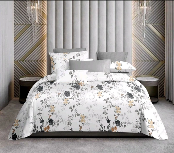 Super King Size Bedsheet 10 X 10 Feet Bed Sheet With 2 Pillow Covers 400 Tc Heavy Premium Quality Smooth Bedsheet  - 3.00 M X 3.00 M