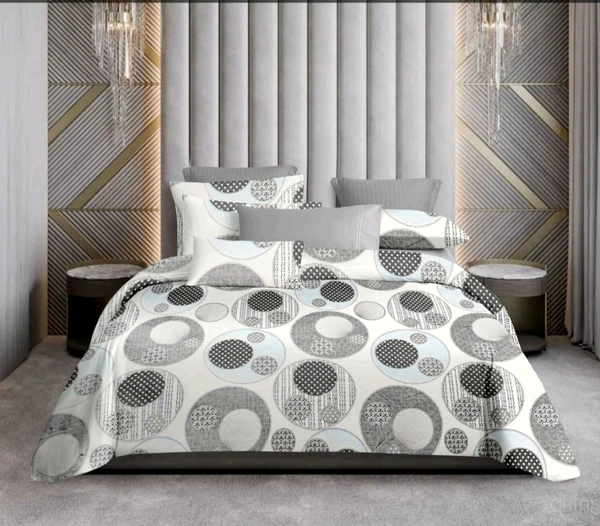 Super King Size Bedsheet 10 X 10 Feet Bed Sheet With 2 Pillow Covers 400 Tc Heavy Premium Quality Smooth Bedsheet  - 3.00 M X 3.00 M
