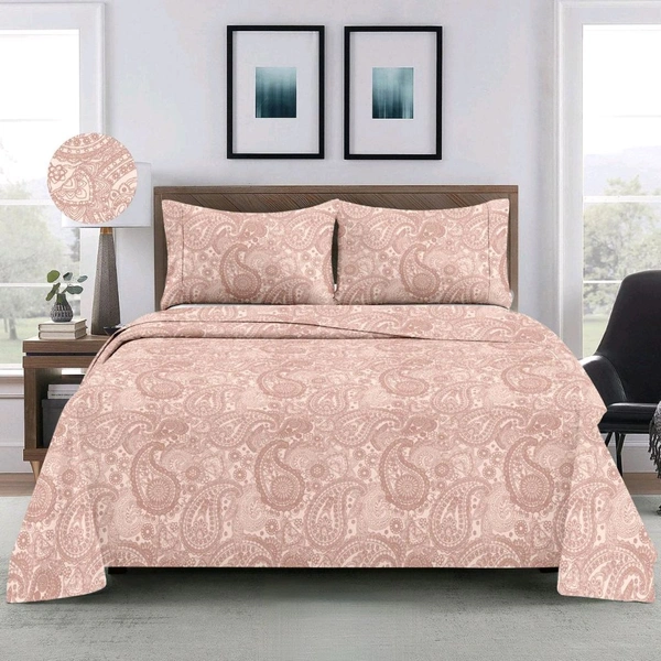 Super King Size Bedsheet 10 X 10 Feet Bed Sheet With 2 Pillow Covers 400 Tc Heavy Premium Quality Smooth Bedsheet Shop Online  - 3.00 M X 3.00 M