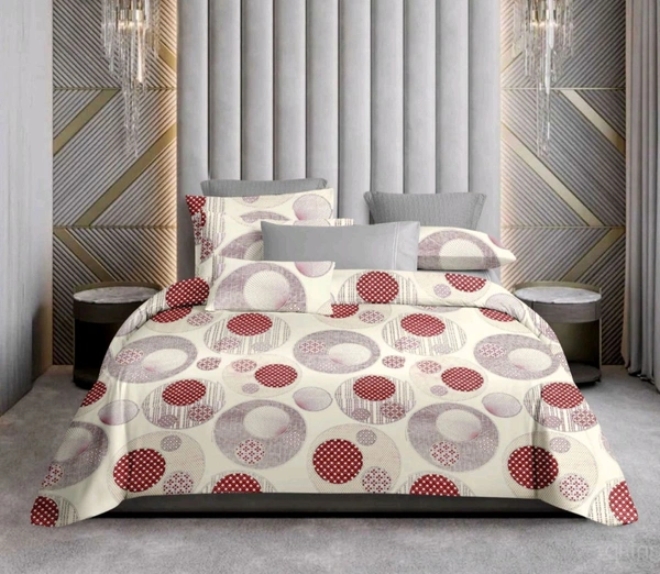 Super King Size Bedsheet 3 X 3 Meter Bed Sheet With 2 Pillow Covers 400 Tc Heavy Premium Quality Smooth Bedsheet Shop Online - 3.00 M X 3.00 M