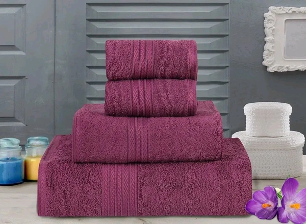 Bombay Dyeing Towel Set Tulip 4 Pc Set Cotton Towel 