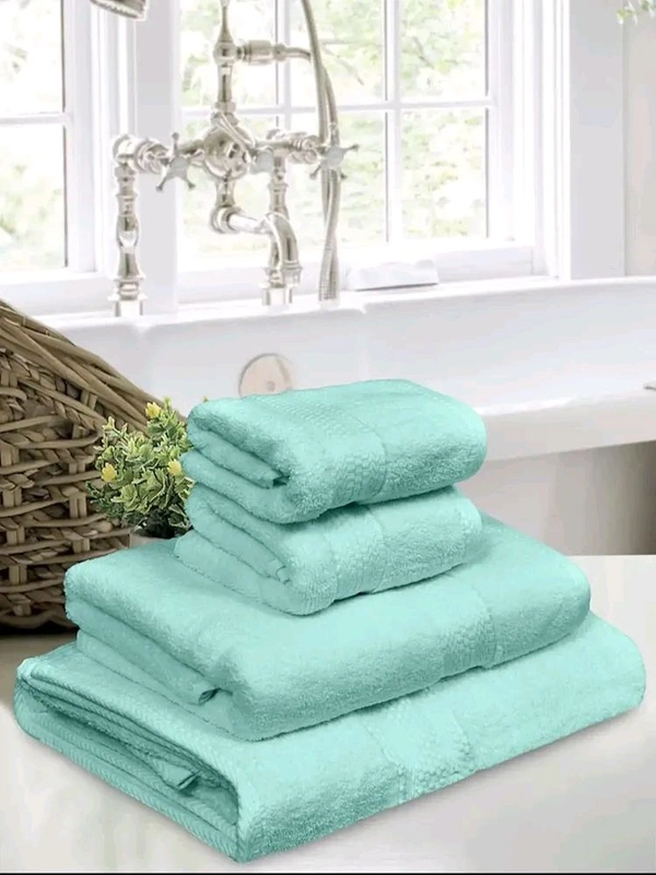 Bombay Dyeing Towel Set Tulip 4 Pc Set Cotton Towel 