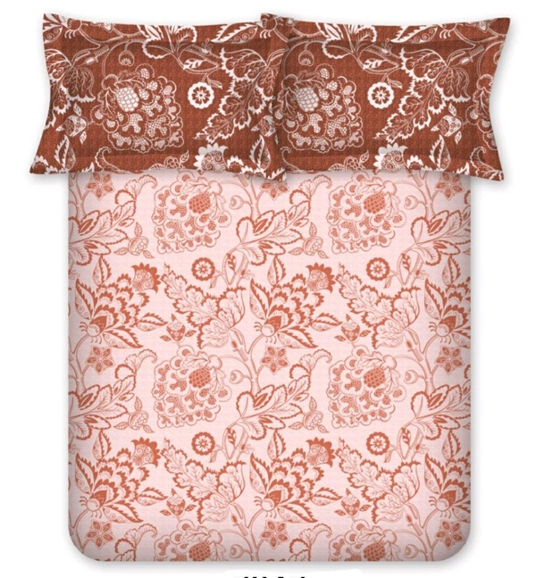 Bombay Dyeing Double Bedsheet Heavy Tc Quality 90 X 100 Inch With 2 Pillow Covers  - 2.24 M X 2.54 M