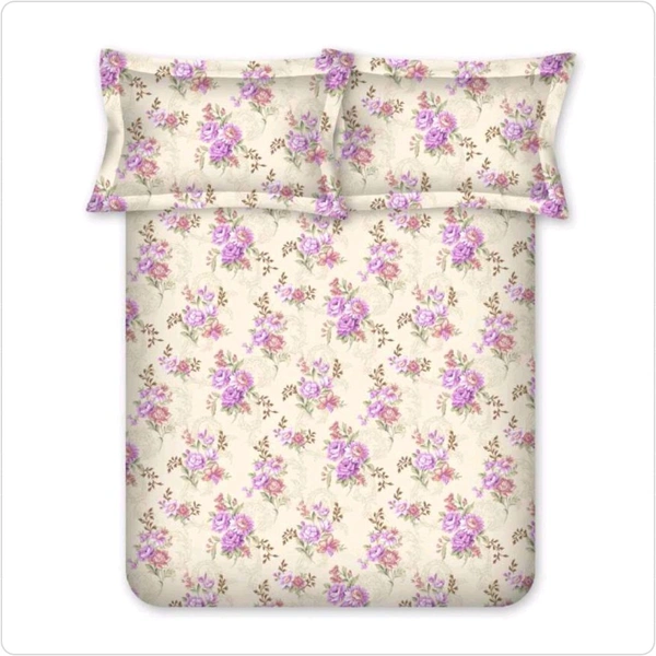 Bombay Dyeing King Size Bedsheet Cotton Bed Sheet 108 X 108 Inch With 2 Pillow Covers - 2.74 M X 2.74 M