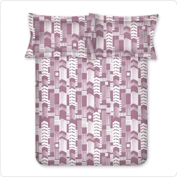 Bombay Dyeing King Size Bedsheet Cotton Bed Sheet 108 X 108 Inch With 2 Pillow Covers - 2.74 M X 2.74 M