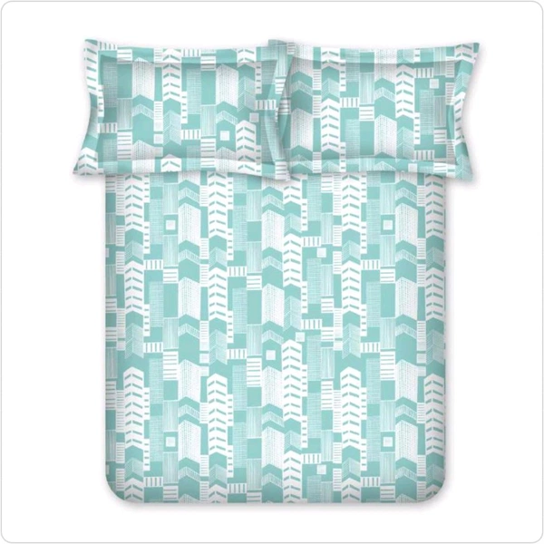 Bombay Dyeing King Size Bedsheet Cotton Bed Sheet 108 X 108 Inch With 2 Pillow Covers - 2.74 M X 2.74 M