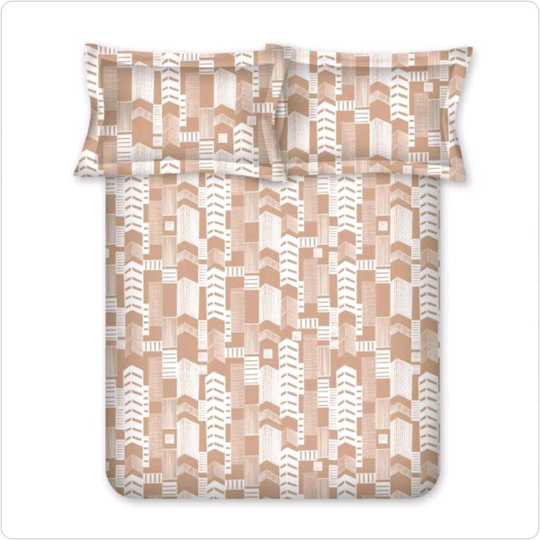 Bombay Dyeing King Size Bedsheet Cotton Bed Sheet 108 X 108 Inch With 2 Pillow Covers - 2.74 M X 2.74 M