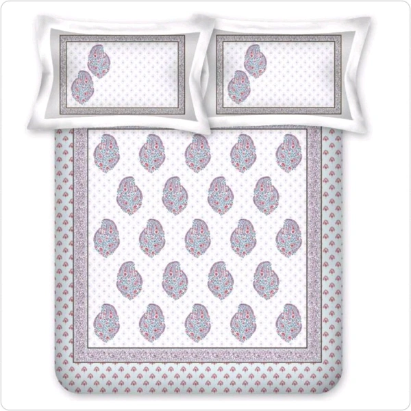 Bombay Dyeing King Size Bedsheet Cotton Bed Sheet 108 X 108 Inch Best Quality Bedsheet With 2 Pillow Covers