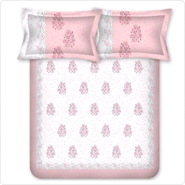 Bombay Dyeing King Size Bedsheet Cotton Bed Sheet 108 X 108 Inch Best Quality Bedsheet With 2 Pillow Covers