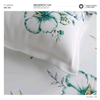 Ddecor Bedsheet King Size Bedsheet Digital Print Floral Bedsheet 9 Feet X 9 Feet With 2 Pillow Cover  - 2.74 M X 2.74 M