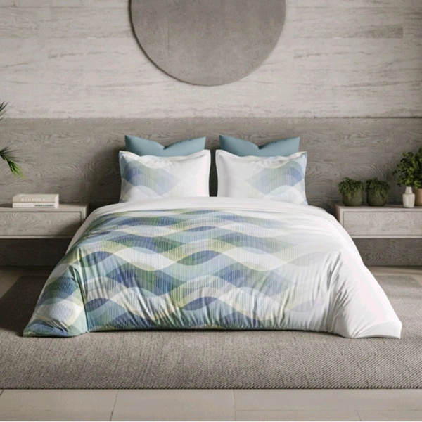 Ddecor Bedsheet King Size Bedsheet Digital Print Abstract Bedsheet 9 Feet X 9 Feet With 2 Pillow Cover  - 2.74 M X 2.74 M