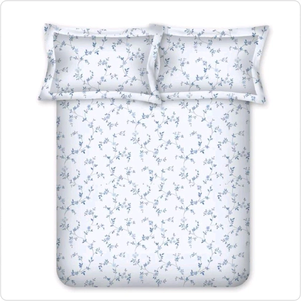 Bombay Dyeing Bedsheet King Size Cotton Floral 525 B Bedsheet  - 2.74 M X 2.74 M