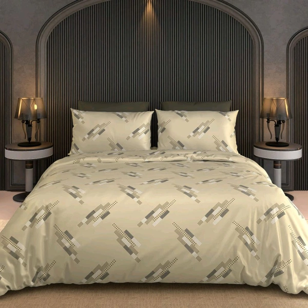King Size Bed Sheet 108 Inch X 108 Inch With 2 Pillow Cover  - 2.74 M X 2.74 M